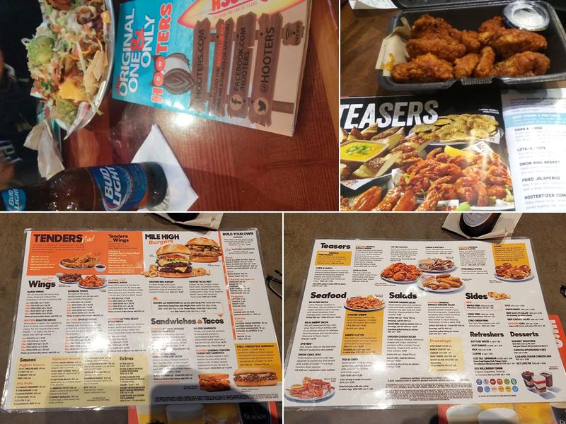 Hooters Menu