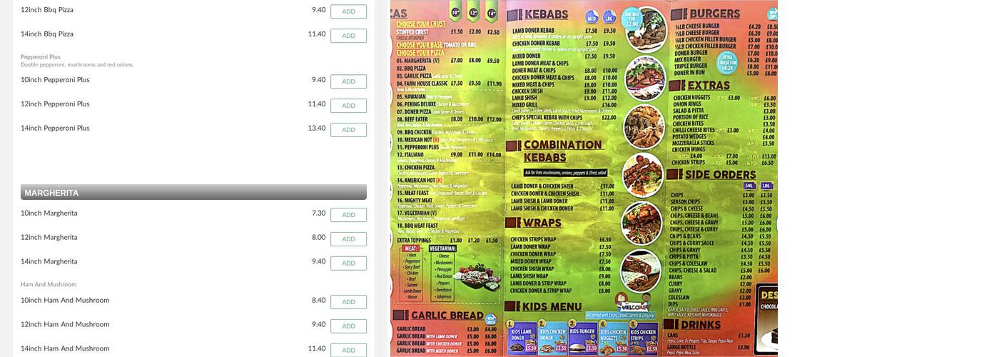 Istanbul Kebab Menu