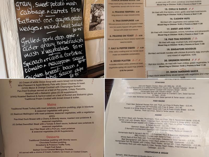 The Malt Shovel Ltd Menu