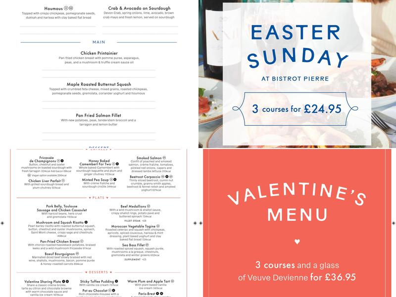 Bistrot Pierre Menu