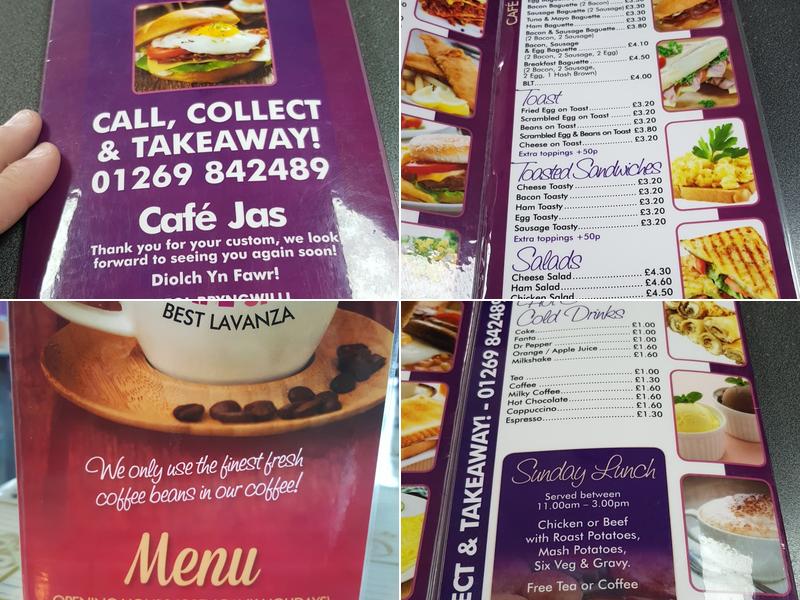 Cafe Jas Menu
