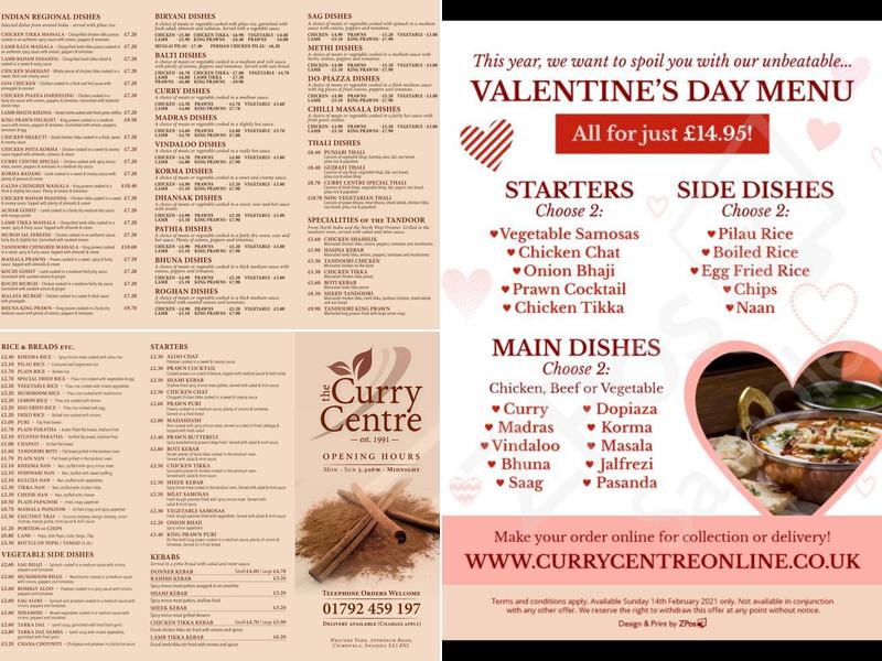 The Curry Centre Menu