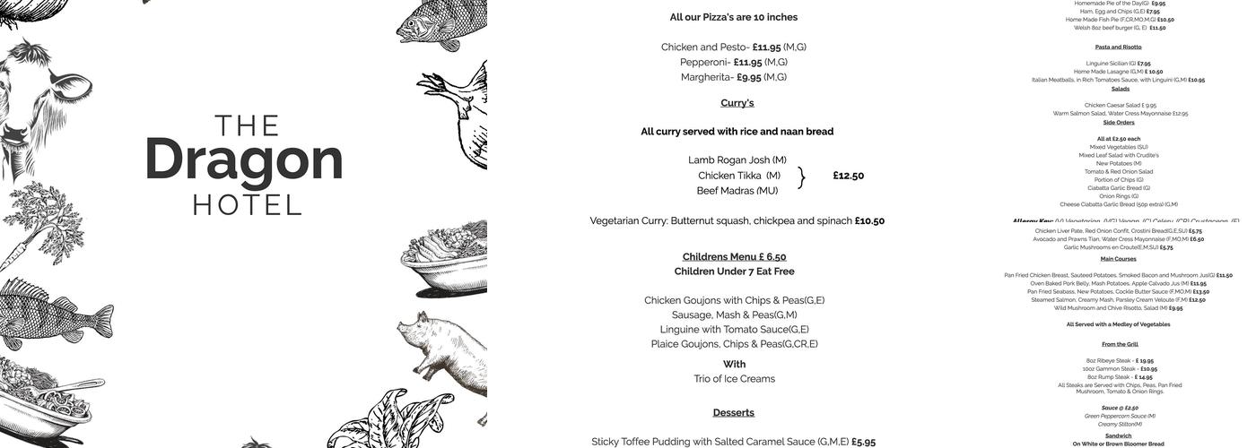 Dragon Hotel Menu