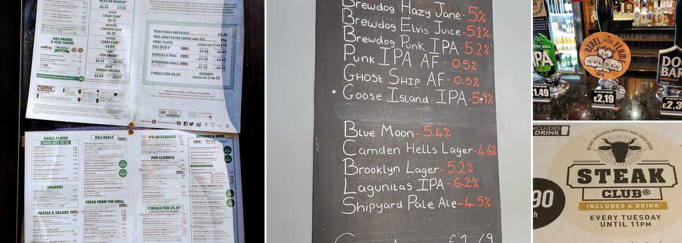 The Red Lion Inn - JD Wetherspoon Menu