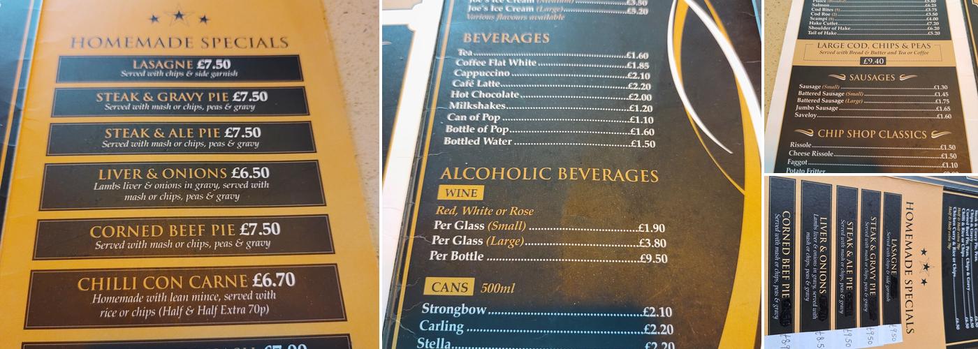 Rossi's Original Menu