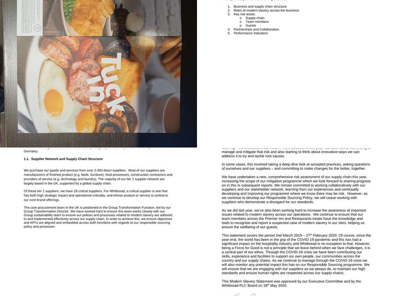 Premier Inn Swansea North hotel Menu