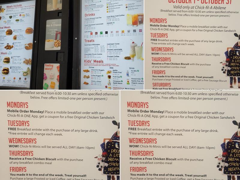 Chick-fil-A Menu