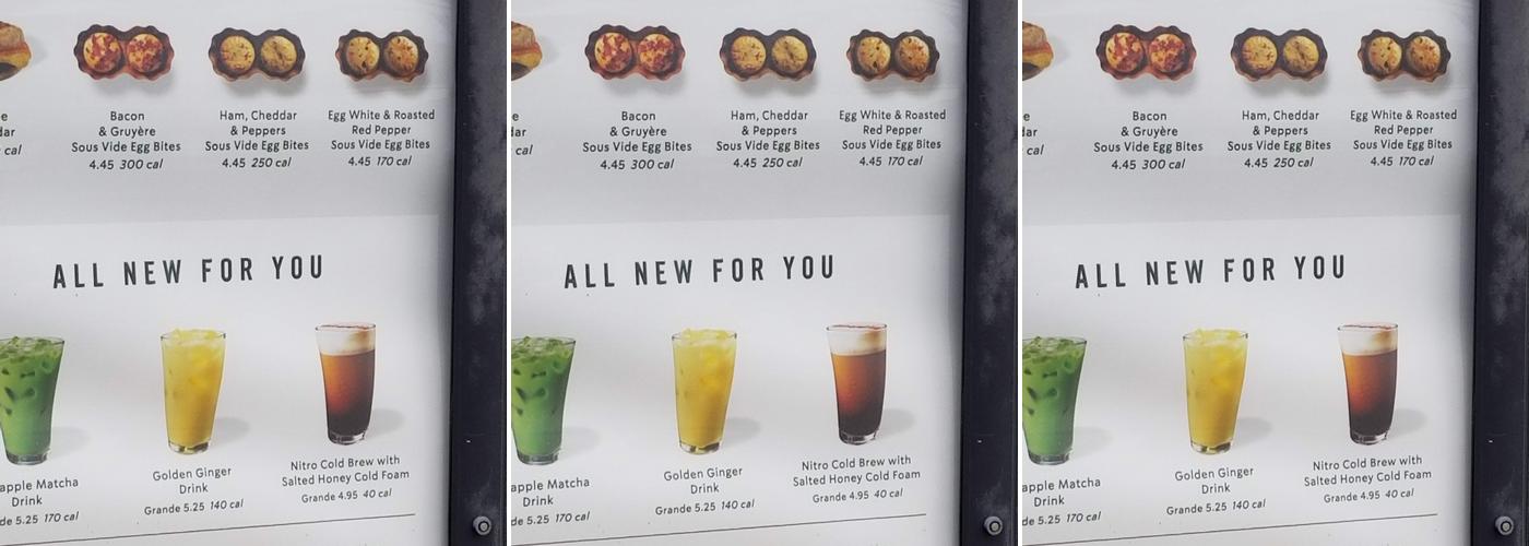 Starbucks Menu