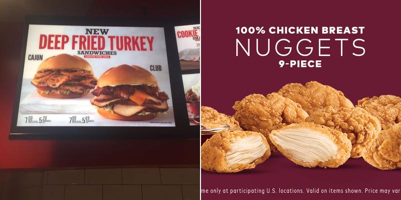 Arby's Menu