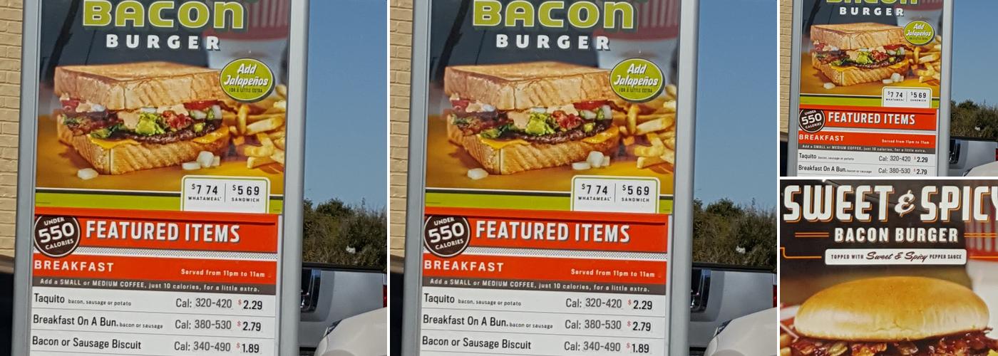 Whataburger Menu