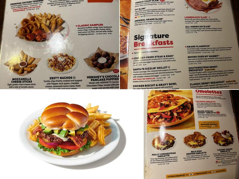 Denny's Restaurant Menu