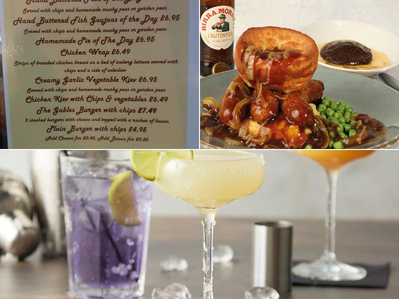 The Gables Menu