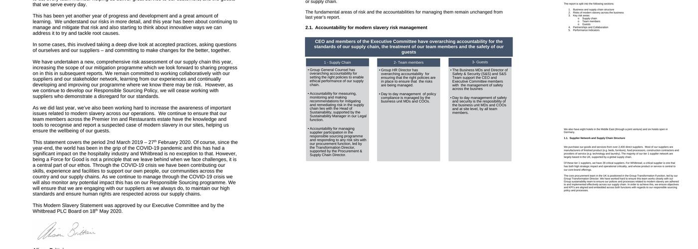 Premier Inn Dundee East hotel Menu
