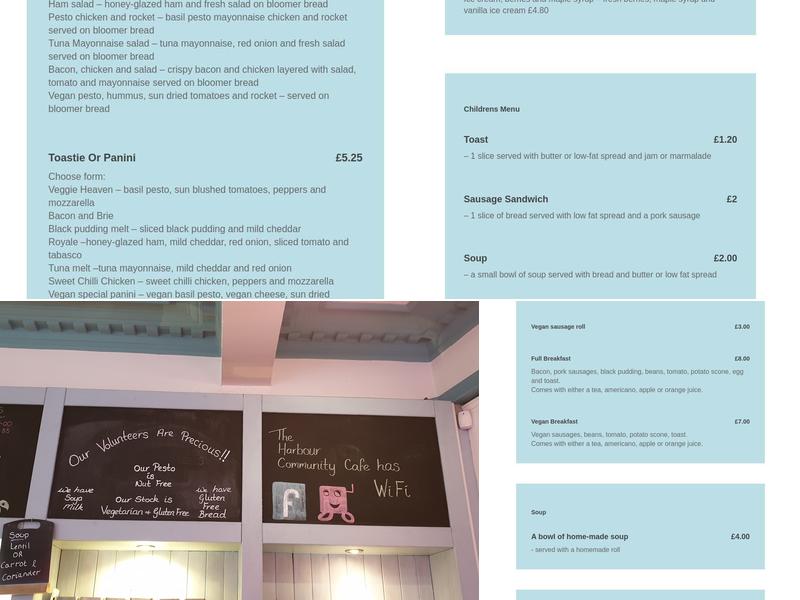 Harbour Café Menu