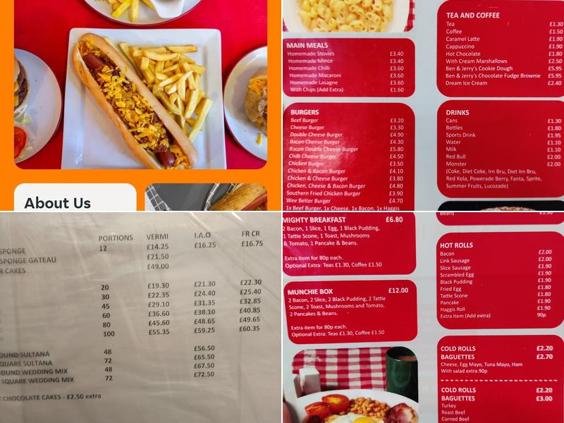 Carlindas Sandwich Bar Menu