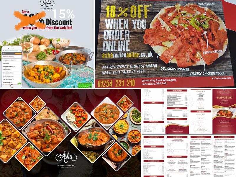 Asha Indian Takeaway Menu