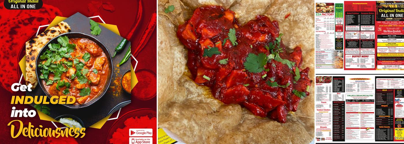 Original India All in One Menu