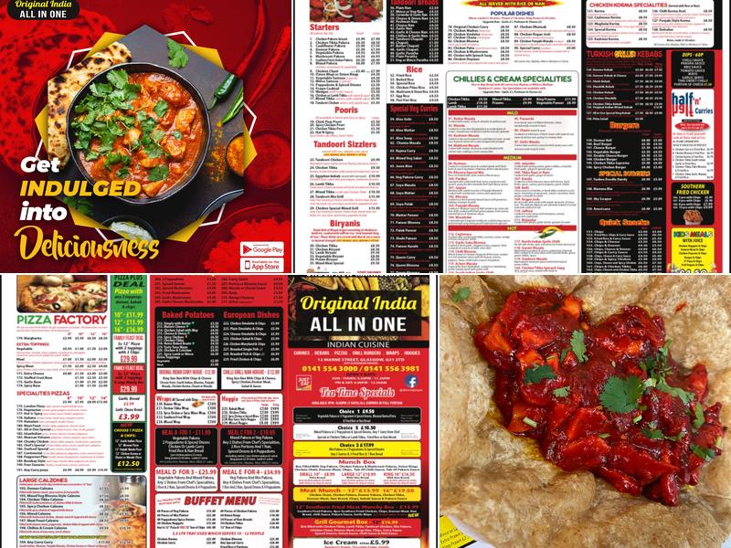 Original India All in One Menu