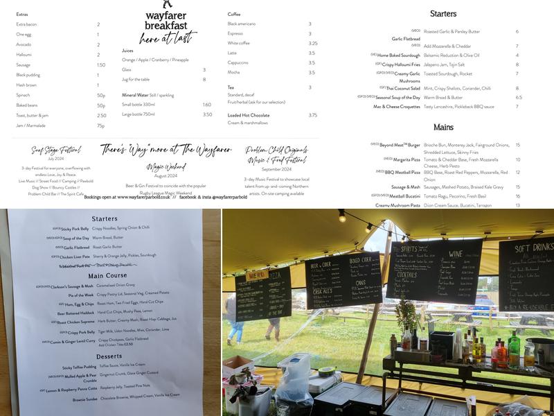 The Wayfarer Menu