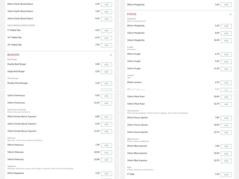 The Village End Rainford Menu
