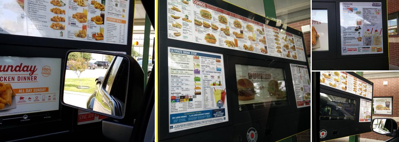 Sonic Drive-In Menu