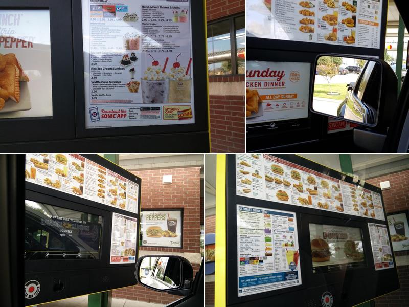 Sonic Drive-In Menu
