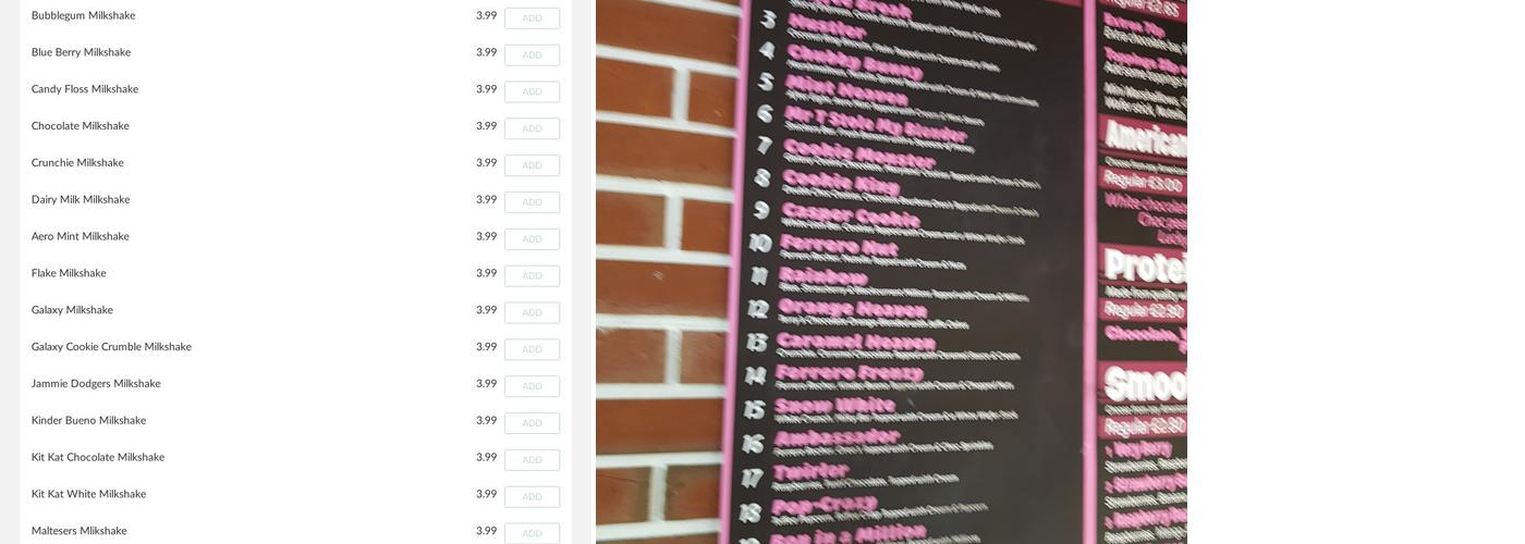 Chocstop Dessert Cafe - Nelson Menu