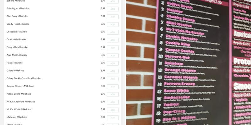 Chocstop Dessert Cafe - Nelson Menu