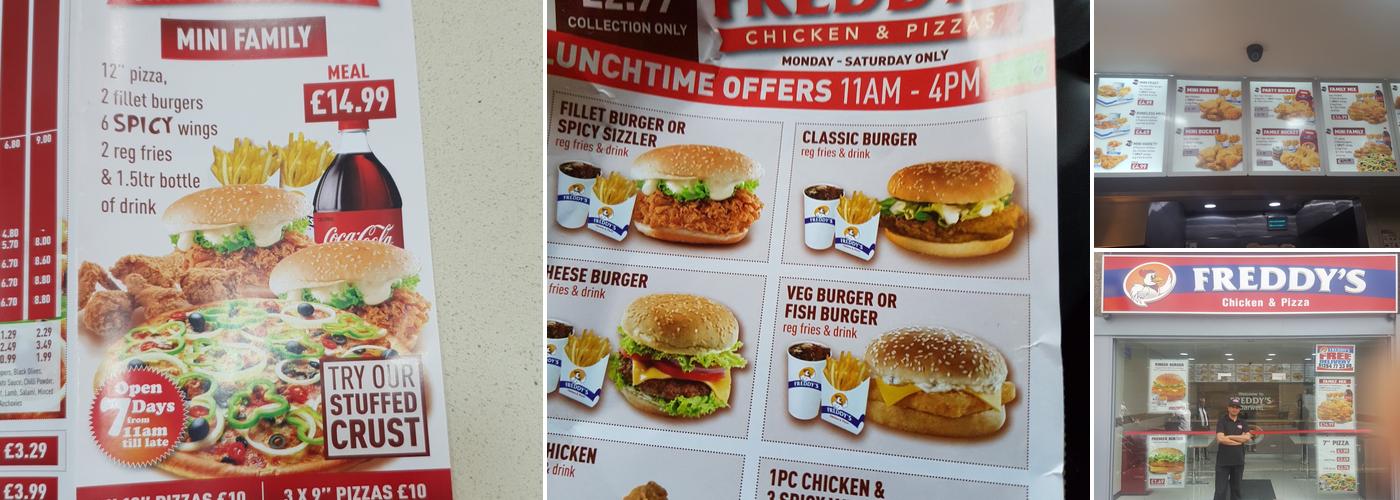 Freddys Chicken & Pizza Menu