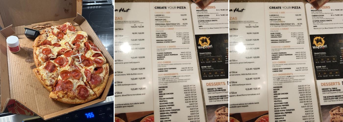 Pizza Hut Menu