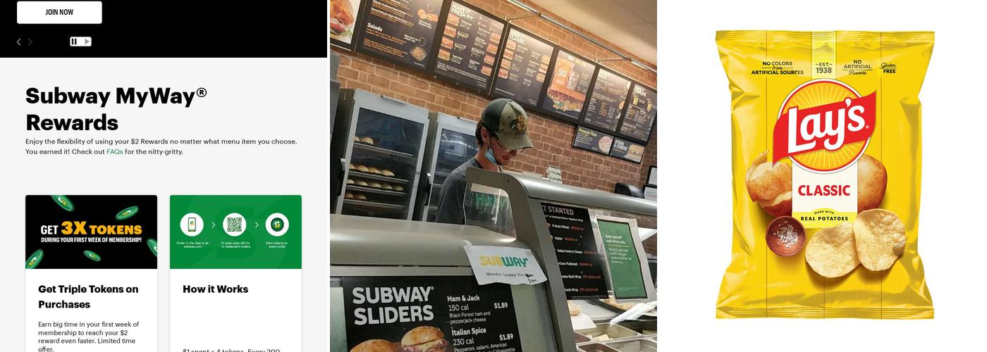 Subway Menu