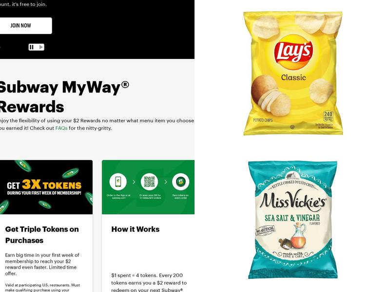 Subway Menu