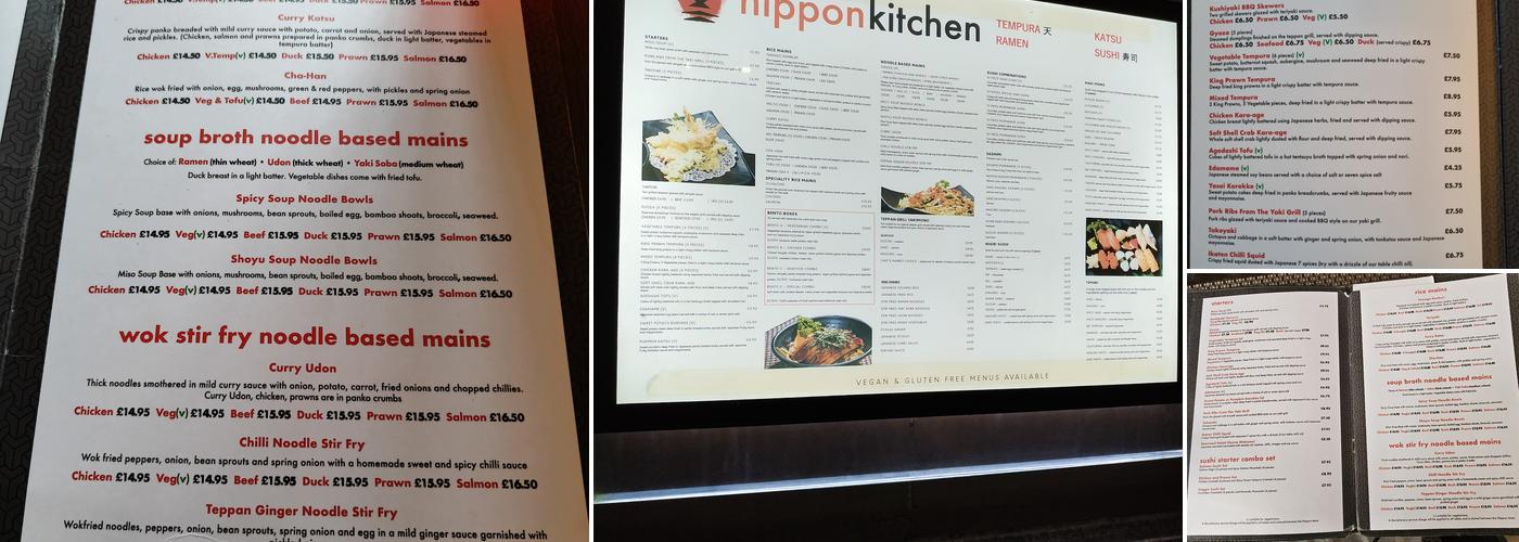 Nippon Kitchen Menu