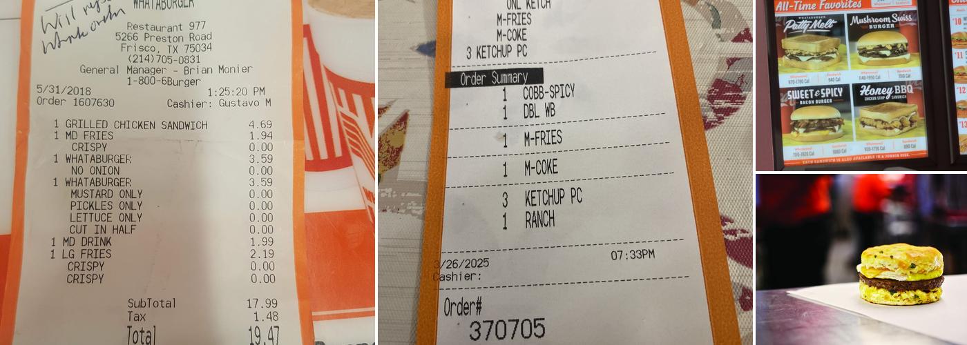 Whataburger Menu
