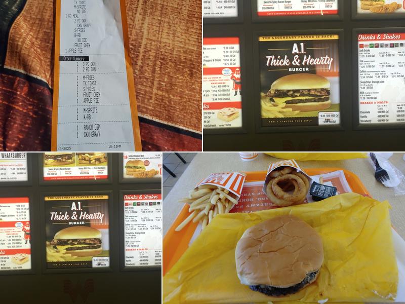 Whataburger Menu