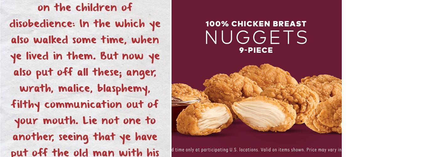 ARBYS Menu
