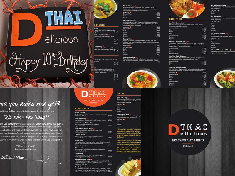 Thai Delicious Menu