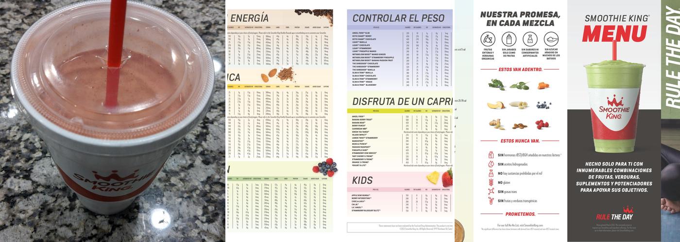 Smoothie King Menu
