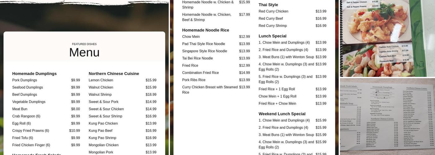 Liu Mandarin Kitchen Menu