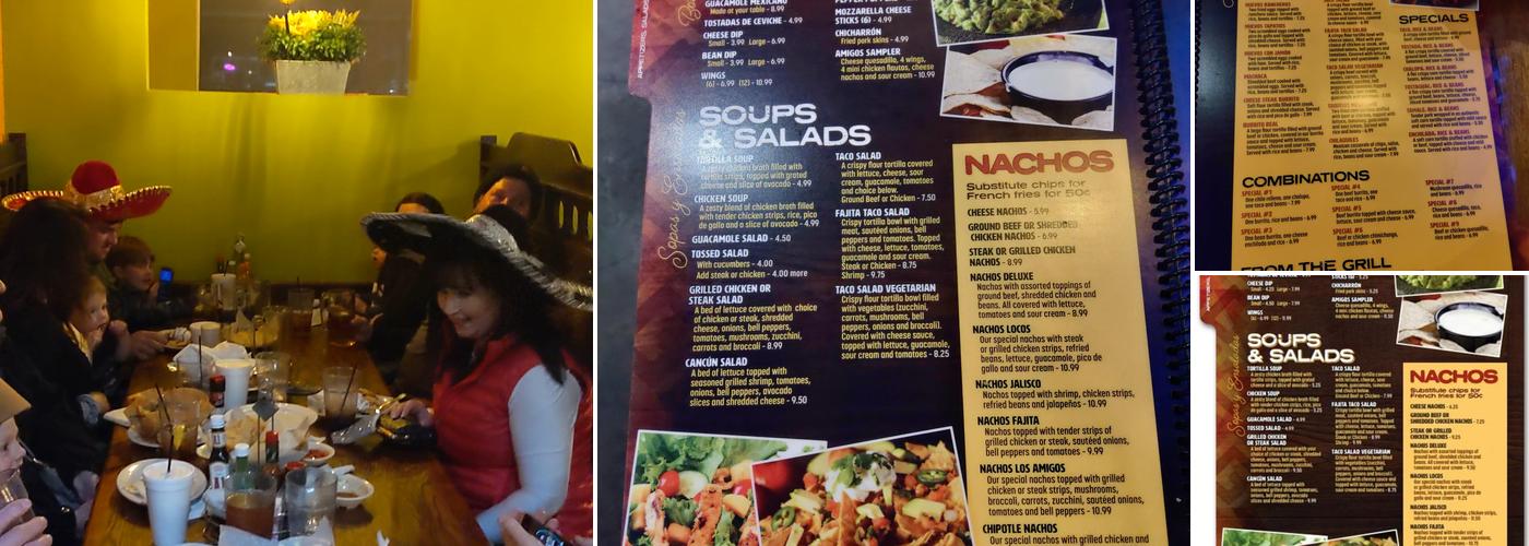 Amigo's Mexican Grill - Spring Hill Menu