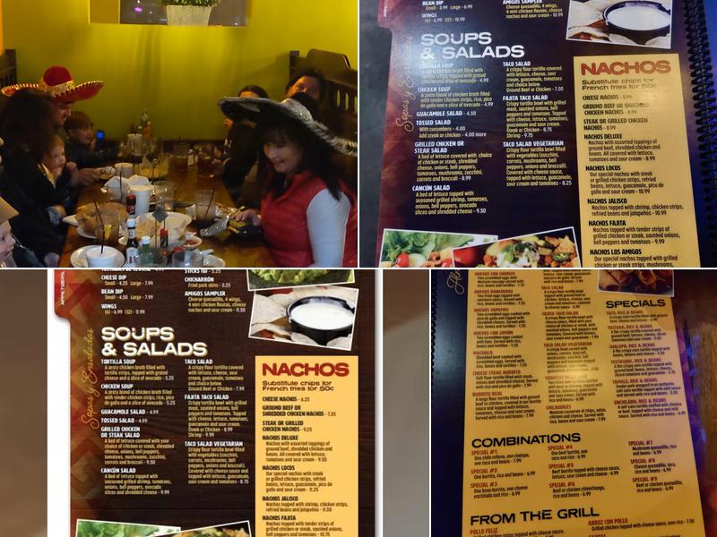 Amigo's Mexican Grill - Spring Hill Menu