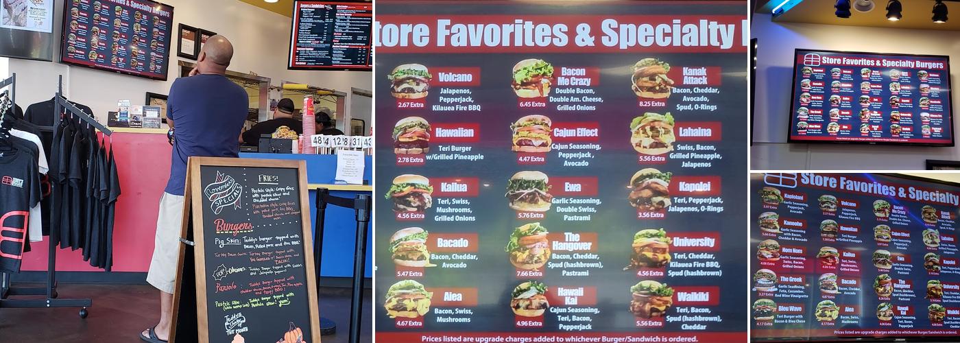 Teddy's Bigger Burgers Menu