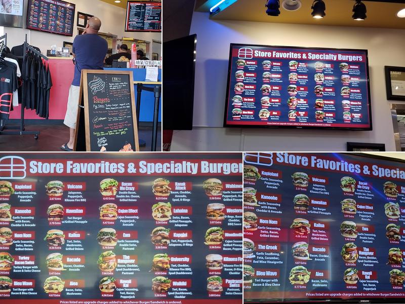 Teddy's Bigger Burgers Menu