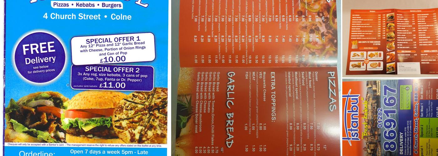 Istanbul Pizza & Kebabs Menu