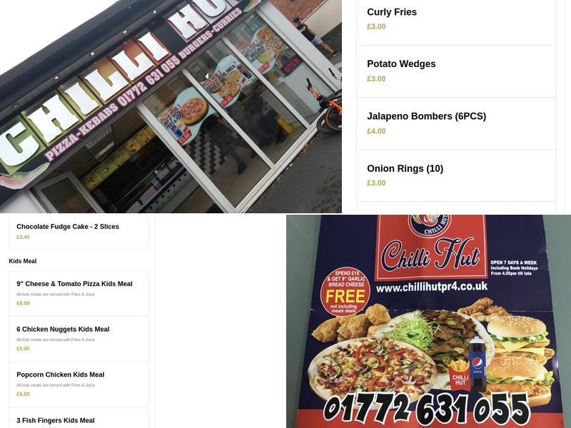 Chilli Hut Menu