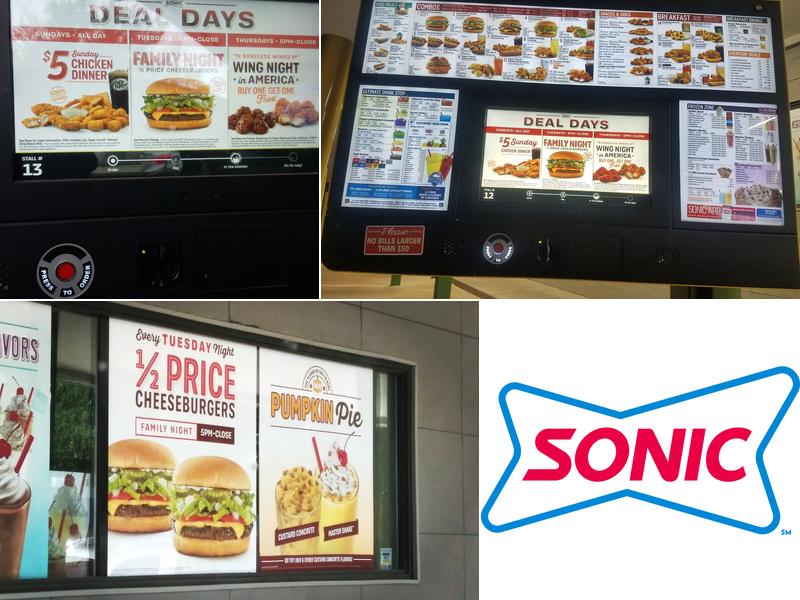 Sonic Drive-In Menu
