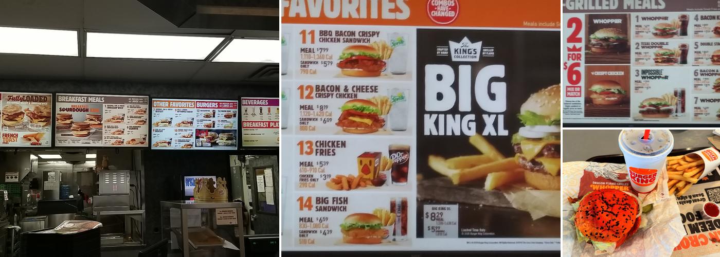 Burger King Menu