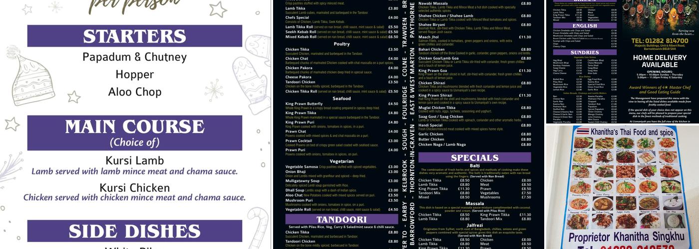 Usmaniyah Indian Takeaway Menu