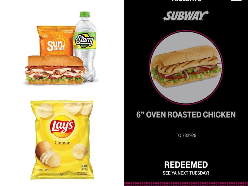 Subway Menu