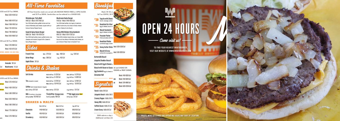 Whataburger Menu